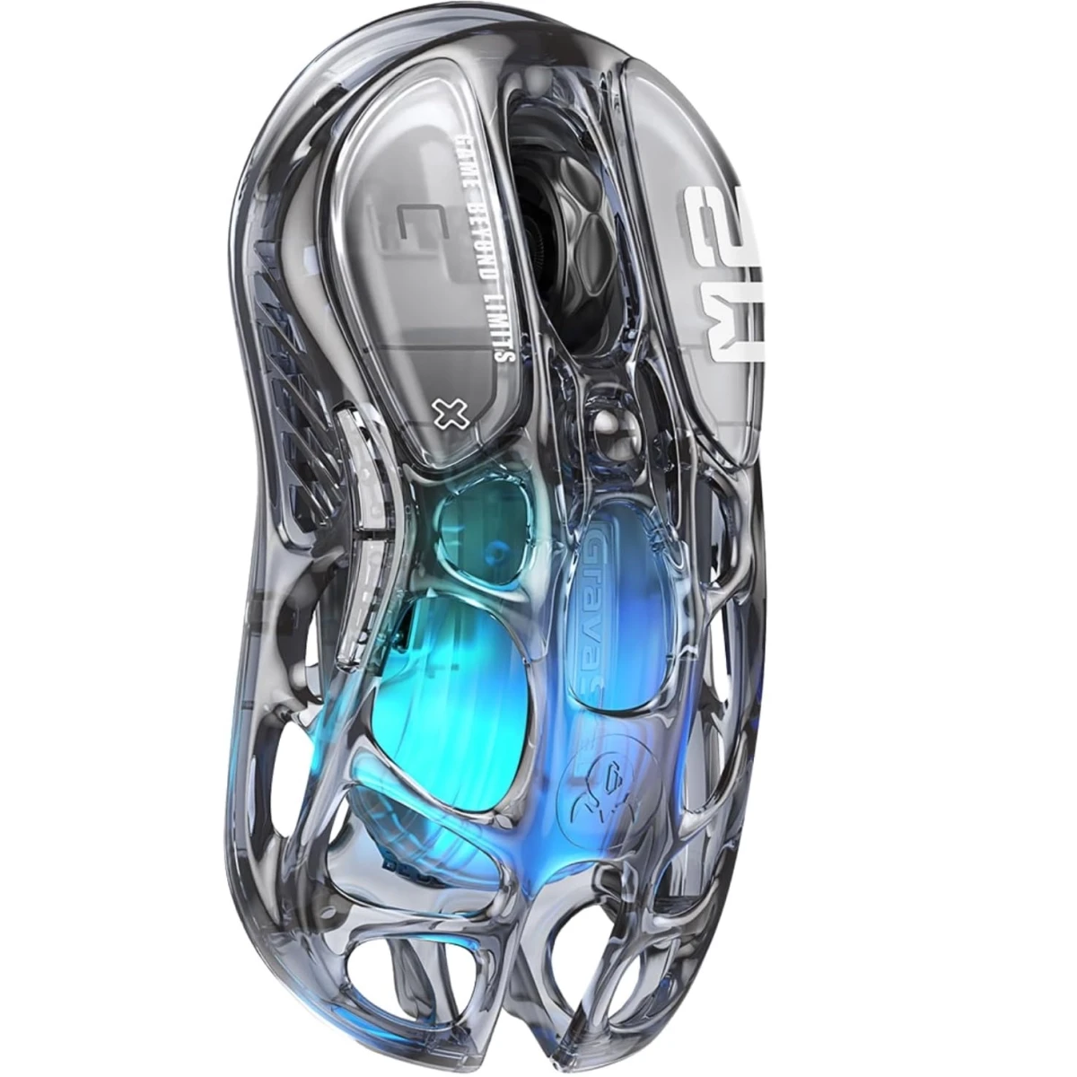 Мышь компьютерная Mercury M2 - Transparent Black (GRAVASTARM2_XTAL_BLK)