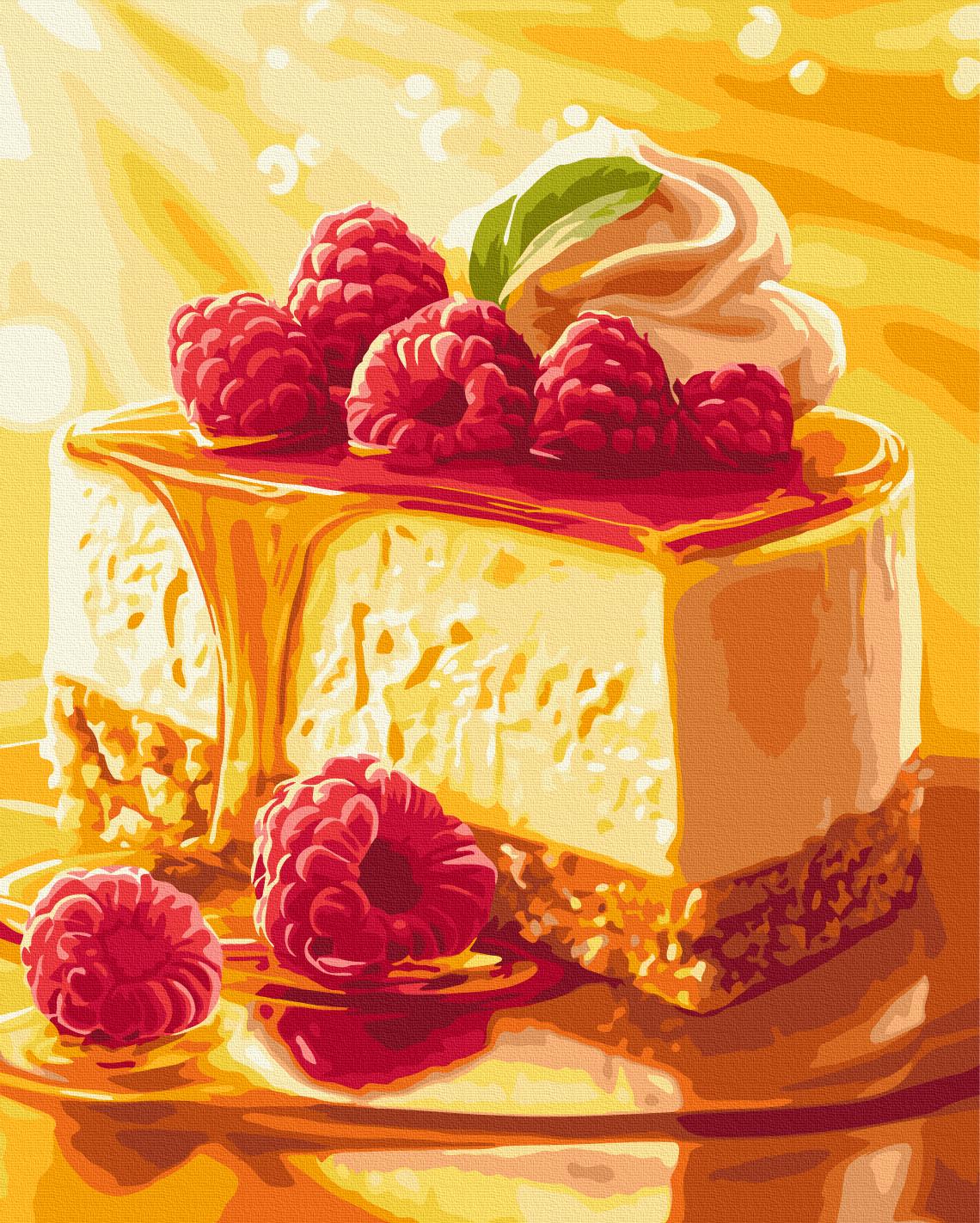 Картина по номерам Brushme Медовый чизкейк 40x50 см (BS54439) Картина по номерам Brushme Медовый чизкейк 40x50 см (BS54439)