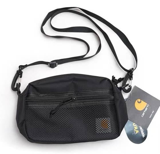Чоловіча сумка-месенджер Carhartt Чорний (CRH-015-BLK)