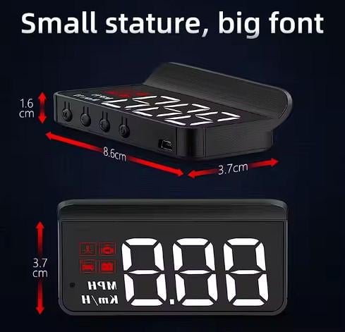 Бортовой компьютер для авто OBD2 HUD M3 с проекцией на стекло - фото 5 Бортовой компьютер для авто OBD2 HUD M3 с проекцией на стекло - фото 5