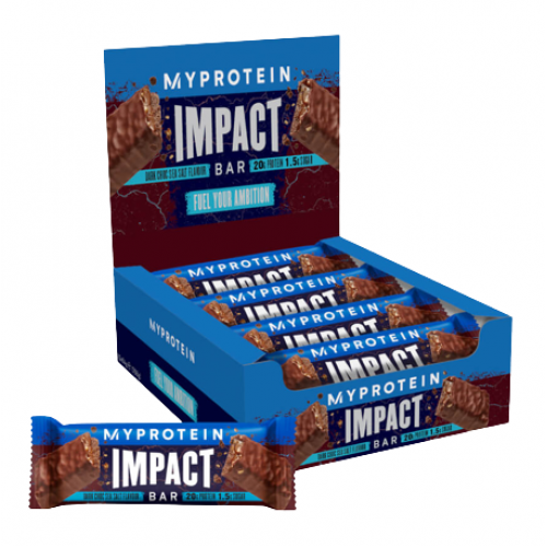 Батончики Impact Protein Bar Dark Chocolate Sea Salt 12x64 г (11069665)