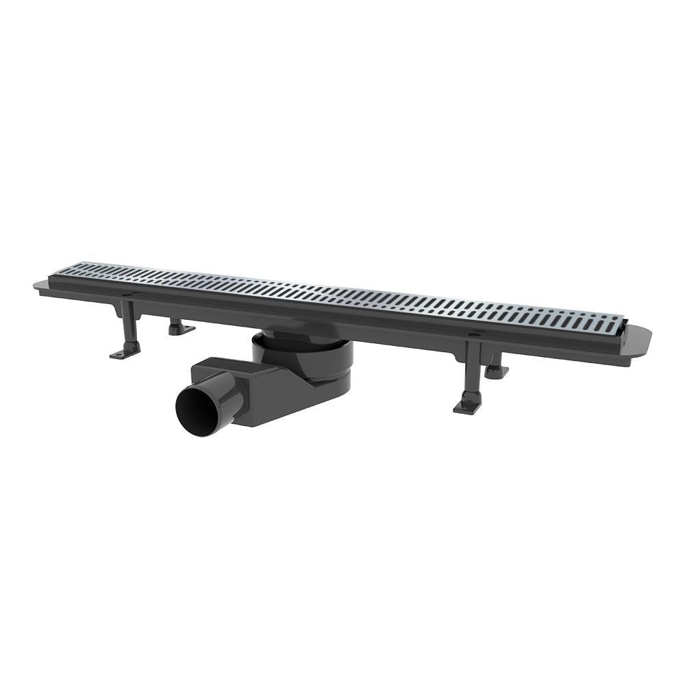 Канал душевой Waterway Stream с решеткой Wave 650 мм Черный (LM-WSB700003N1)