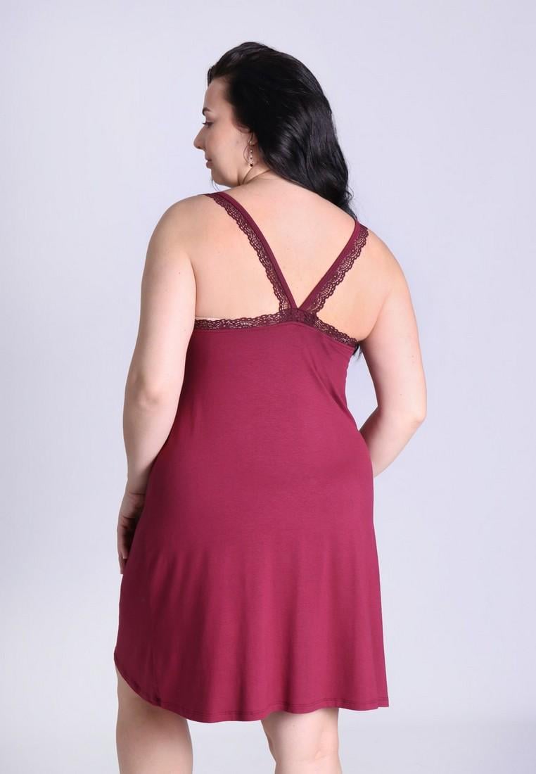 Ночная рубашка N.EL 1281-92 XXL Вишневый - фото 3 Ночная рубашка N.EL 1281-92 XXL Вишневый - фото 3