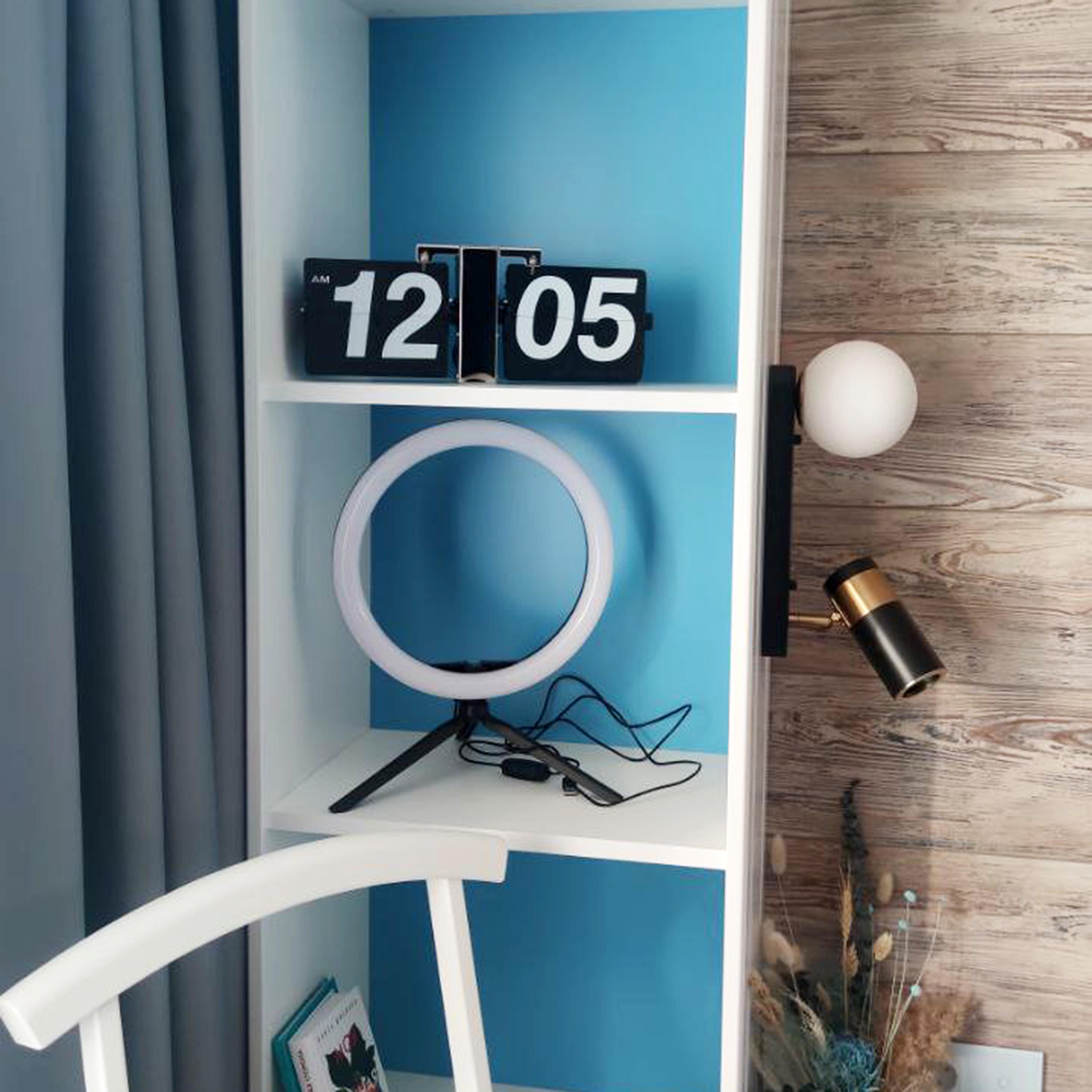 Годинник настільний-настінний Flip Clock HY-F018 перекидний Чорний (3405) - фото 4