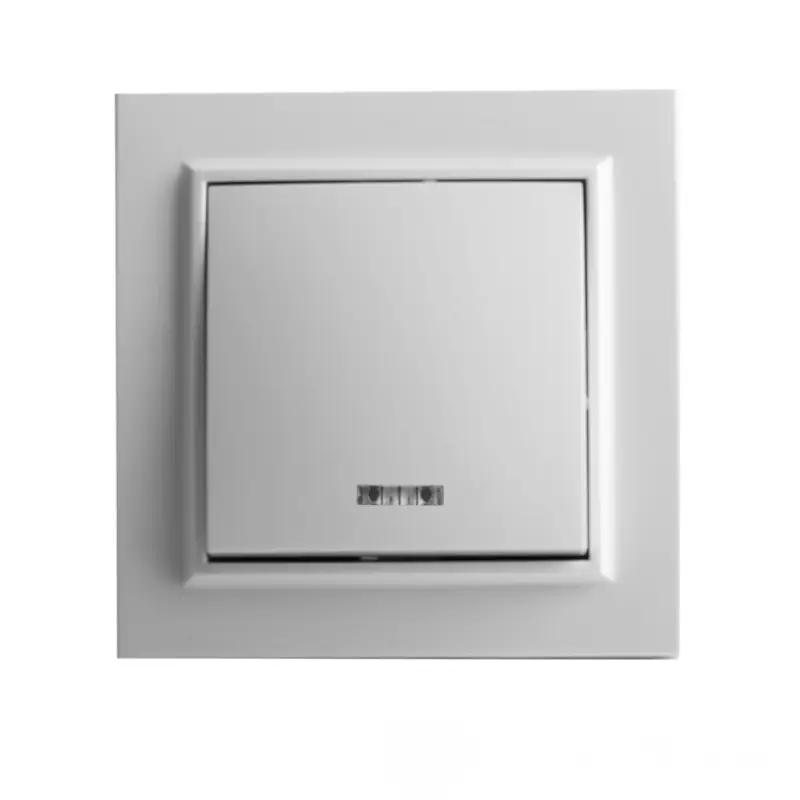 Выключатель с подсветкой ElectroHouse Enzo IP22 16 А Белый (EH-2103) Выключатель с подсветкой ElectroHouse Enzo IP22 16 А Белый (EH-2103)