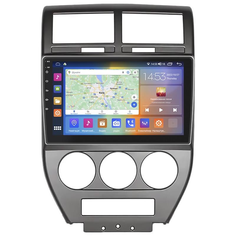 Автомагнітола штатна Lesko для Jeep Compass I 2006-2010 10" 2/32 Gb CarPlay 4G Wi-Fi GPS Prime MOB