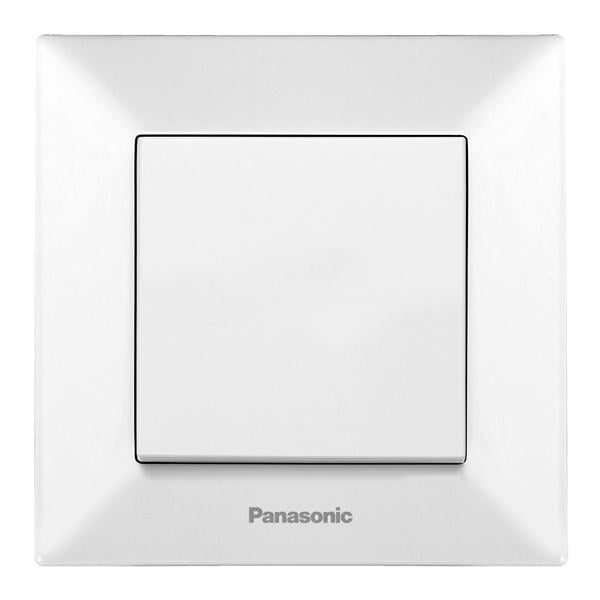 Вимикач 1-клавішний Panasonic Arkedia Slim Білий (480100188)