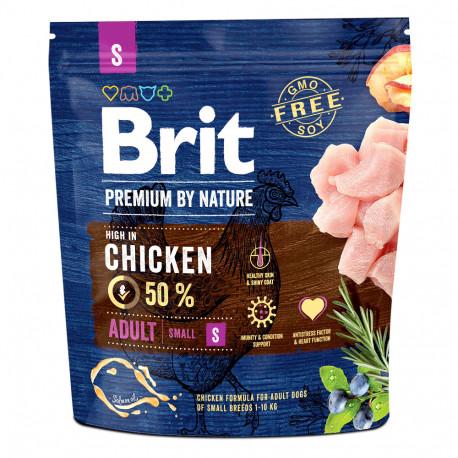 Корм сухий Brit Premium S Chicken для дорослих собак малих порід із куркою 1 кг (526284)