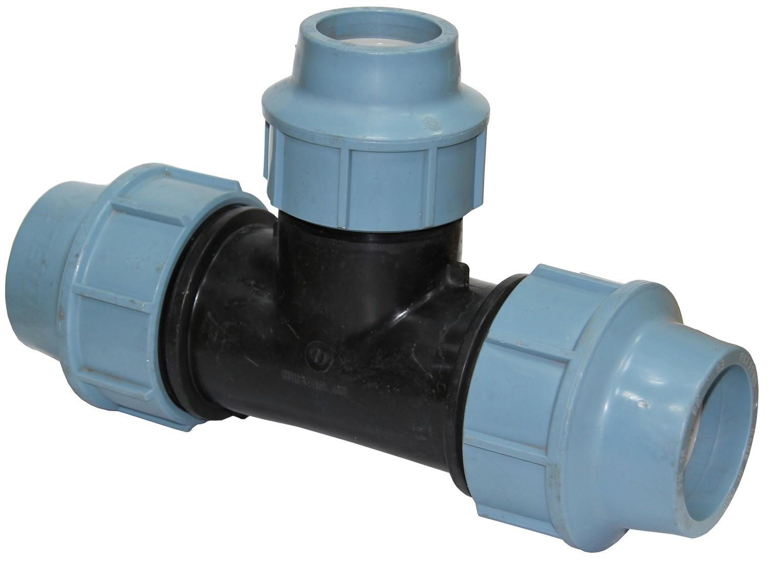 Трійник редукційний Santan ТР 63x32x63 мм для поліетиленових труб (AR3427)