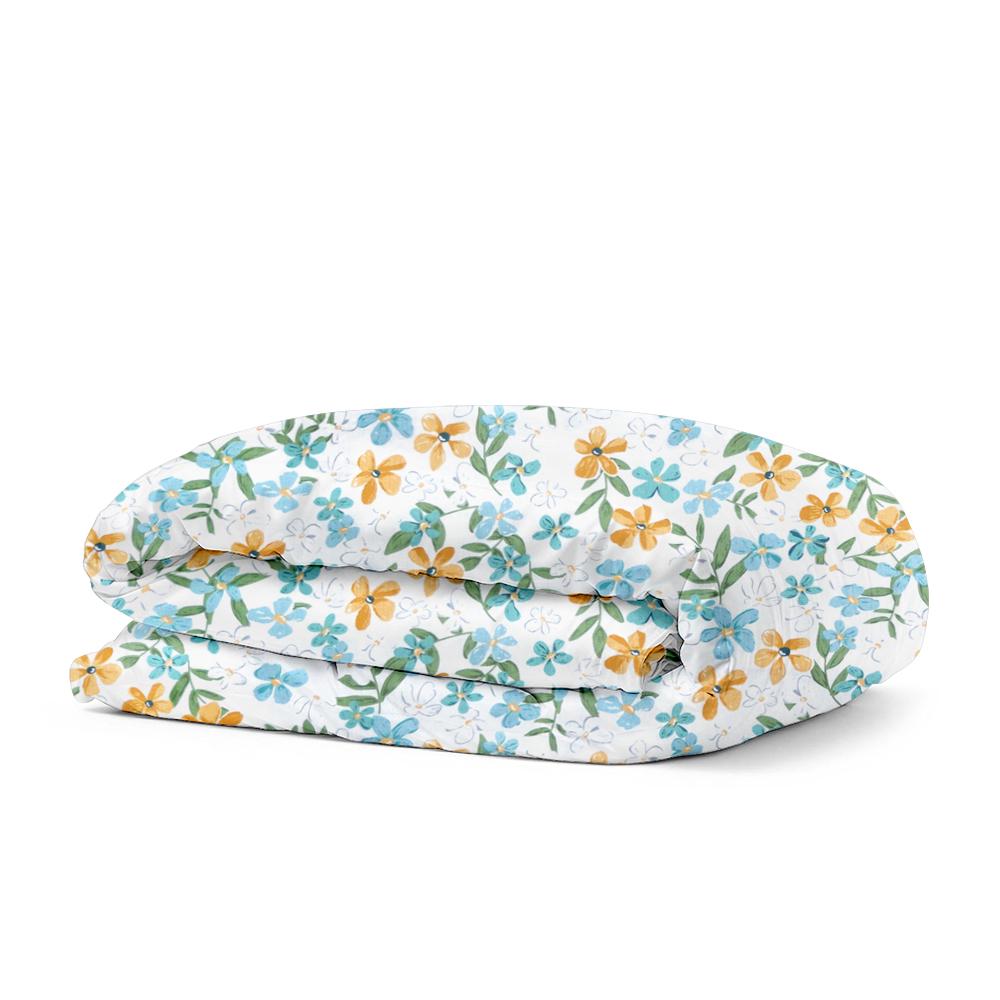 Пододеяльник евро Cosa Mint Flowers 200х220 см (4822052098448)