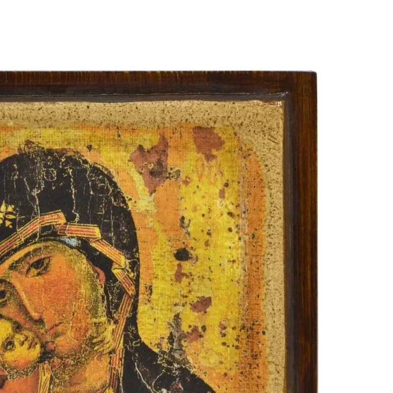 Ікона Пресвята Богородиця Замилування Вишгородська на дереві 15х20 см (2785678007) - фото 4 Ікона Пресвята Богородиця Замилування Вишгородська на дереві 15х20 см (2785678007) - фото 4