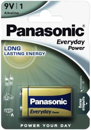 Батарейка щелочная Panasonic Everyday Power 6LR61 (ERC-6LR61REE/1B)