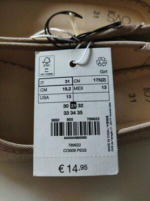 Балетки із блискітками OVS р. 31 - фото 5 Балетки із блискітками OVS р. 31 - фото 5