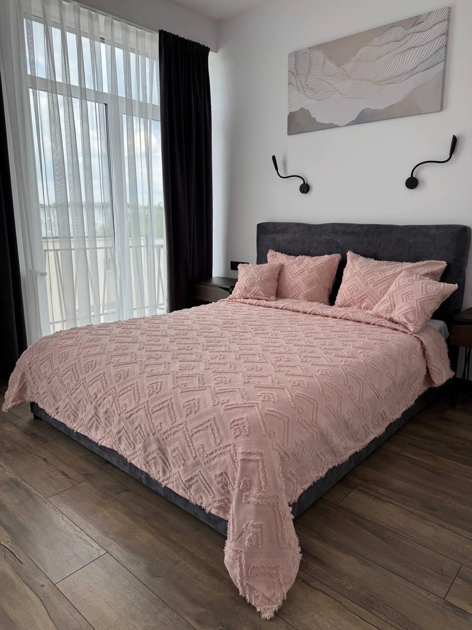 Покривало Бйорк 260x250 см Ніжно-рожевий (23743-12-260x250cm) - фото 4