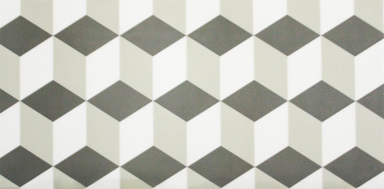 Панель самоклеящаяся глянцевая РЭТ под цвет структуры 600х300х2,5 мм Пастельный светлый оливково-серый (VN3-127)