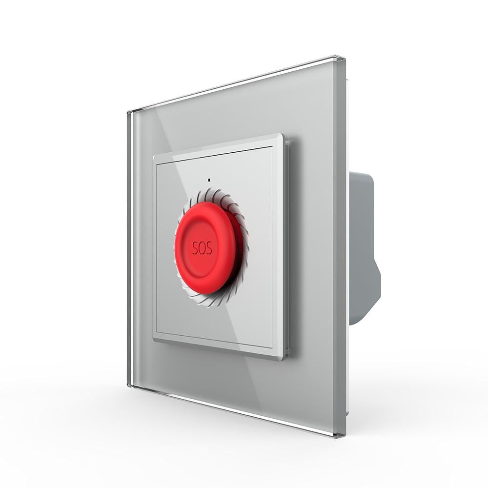 Умная тревожная кнопка Livolo Серый (VL-C7FYMA-2IP)