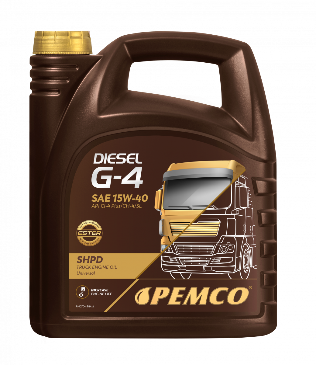 Мастило мінеральне Pemco Diesel G4 SHPD 15W-40 5 л