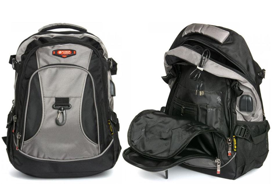 Рюкзак міський Power In Eavas 96018 27л Сірий-чорний - фото 3 Рюкзак міський Power In Eavas 96018 27л Сірий-чорний - фото 3
