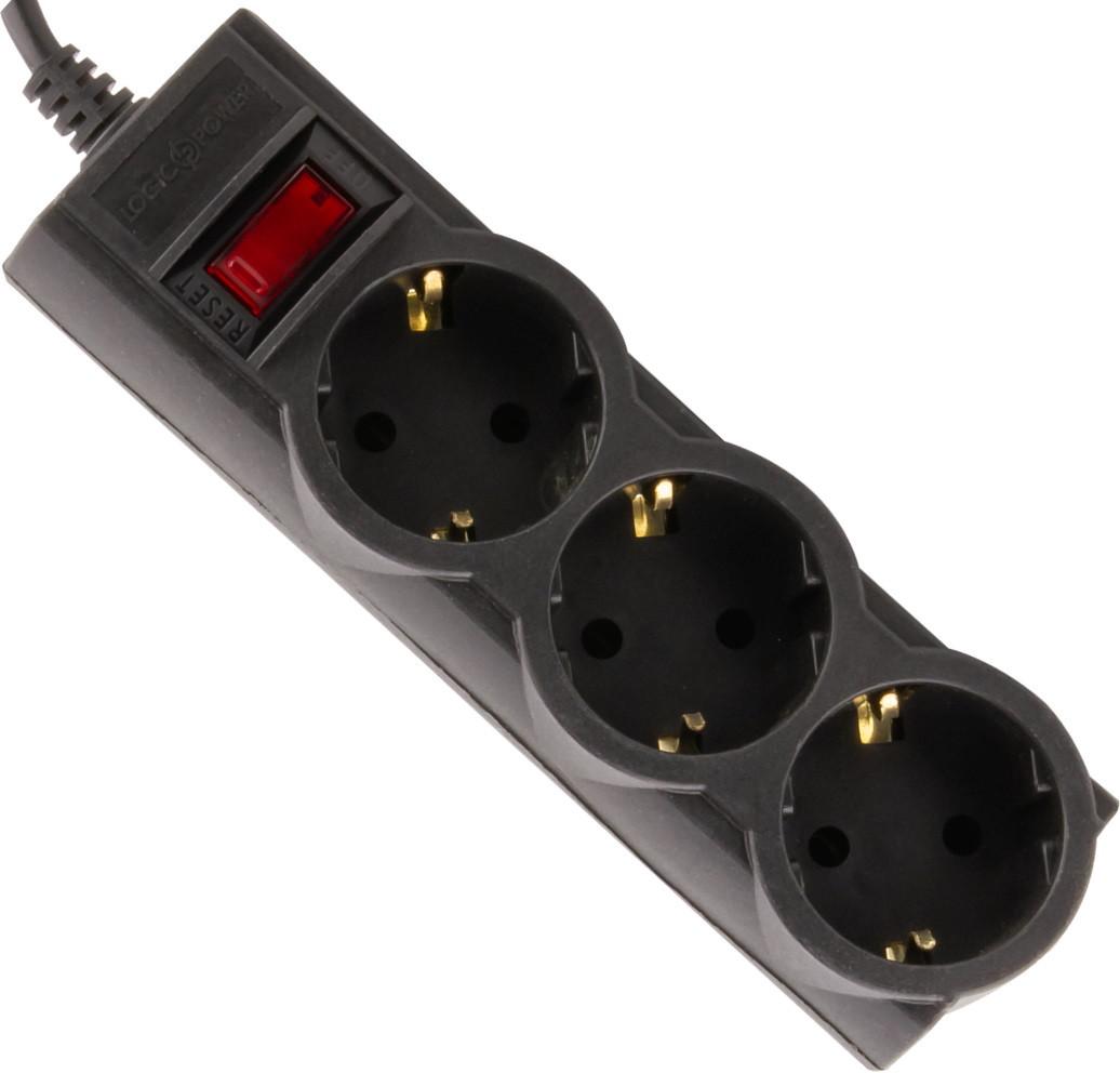 Мережевий фільтр-подовжувач LP-X3 на 3 розетки 3 м Black (000143984)