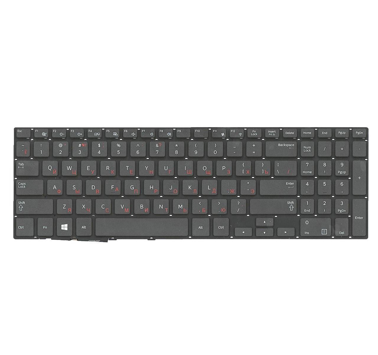 Клавиатура для ноутбука Samsung NP470R5E-X01RU матовая (BA59-03621C)