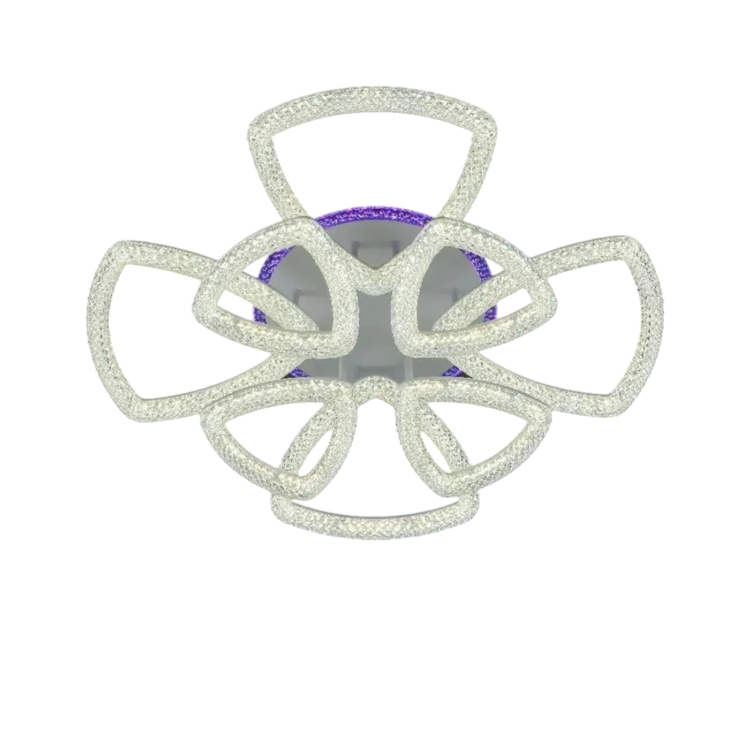 Люстра светодиодная Svet с подсветкой 186W 3000-6000К Белый (SC-3639/4+4C WH+PK/BU/PL) Люстра светодиодная Svet с подсветкой 186W 3000-6000К Белый (SC-3639/4+4C WH+PK/BU/PL)