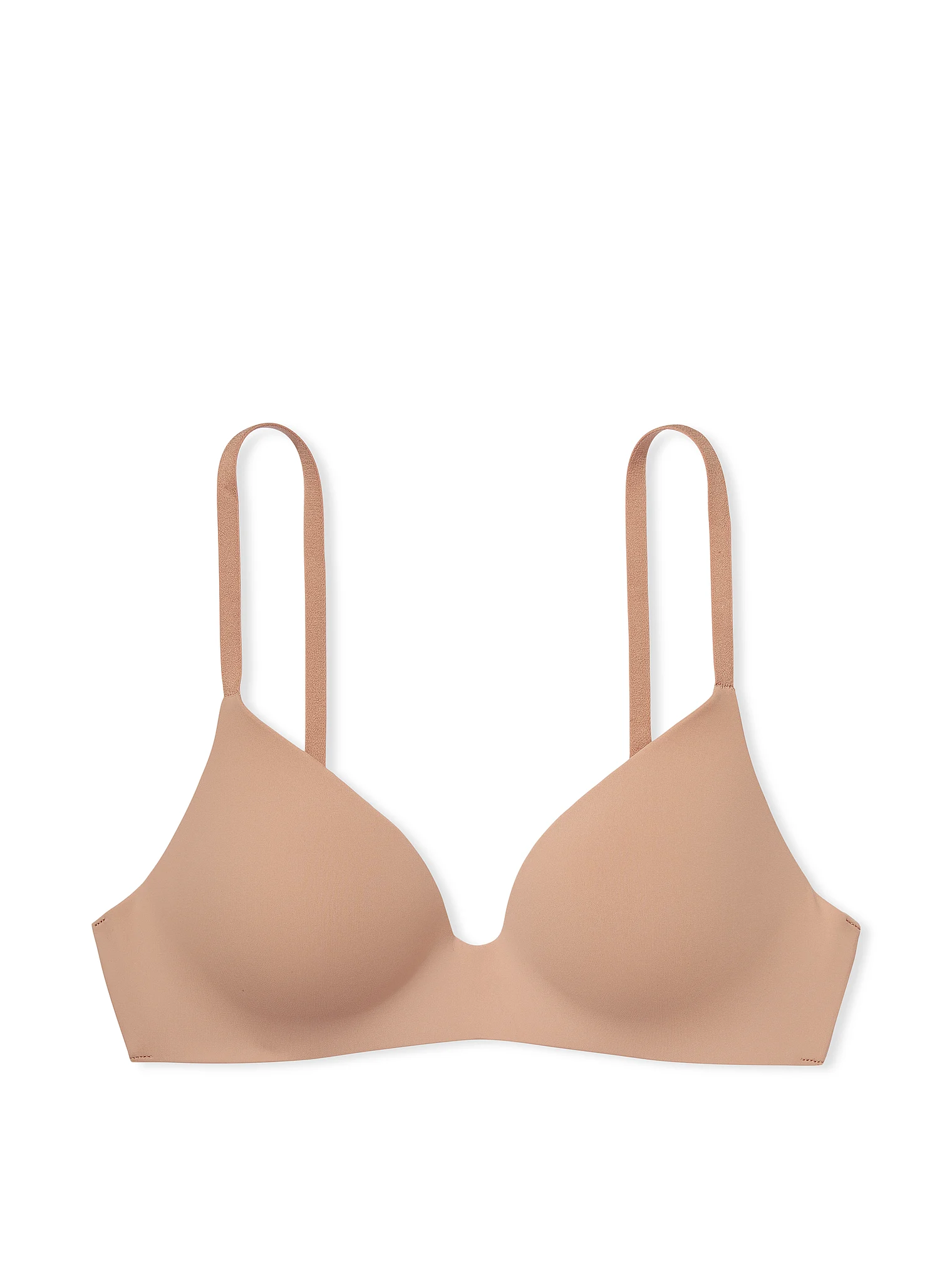 Бюстгальтер безкаркасний Victoria's Secret Lightly-Lined Wireless Bra 75В 34В Бежевий - фото 3