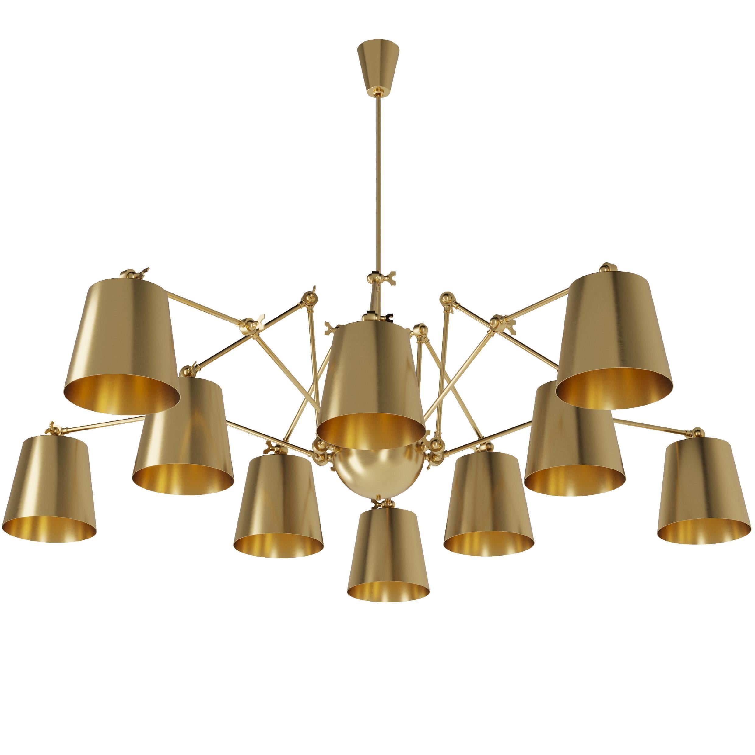 Люстра Spider 10 Brass Edition (21915)