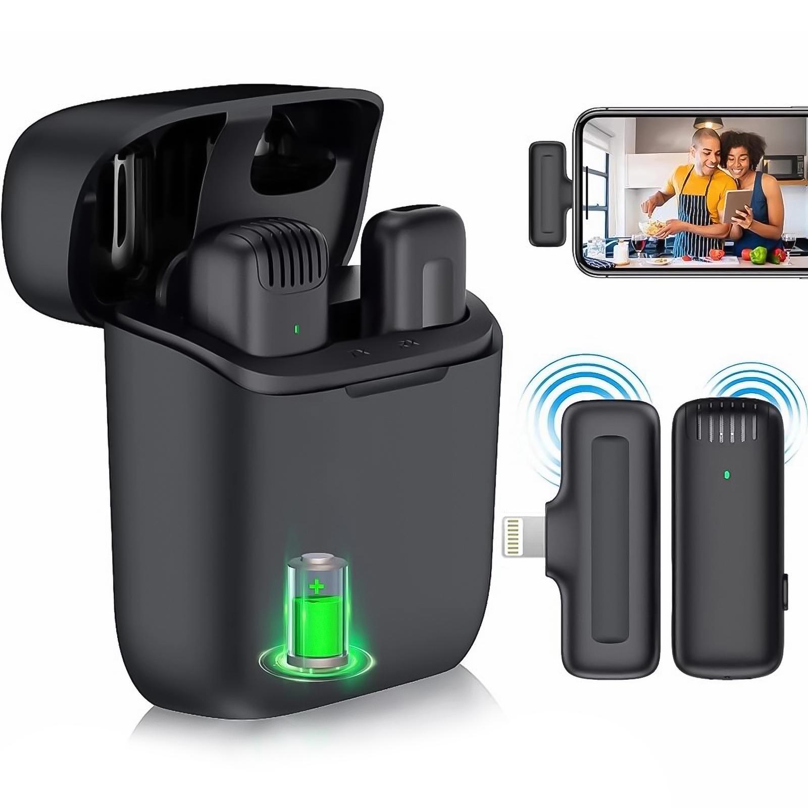 Микрофон беспроводной петличный Savetek P31 Lightning для iPhone/iPad с зарядным кейсом до 20 м - фото 19