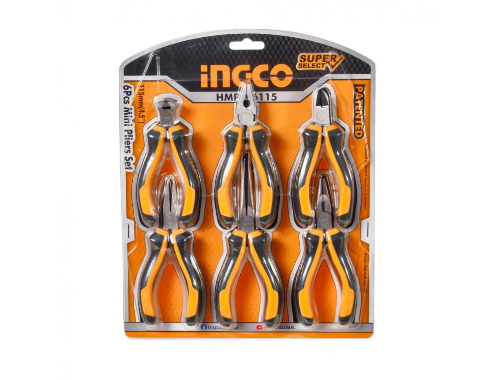 Набор шарнирно-губцевого инструмента Super Select Ingco 6 пр. (11947911) Набор шарнирно-губцевого инструмента Super Select Ingco 6 пр. (11947911)