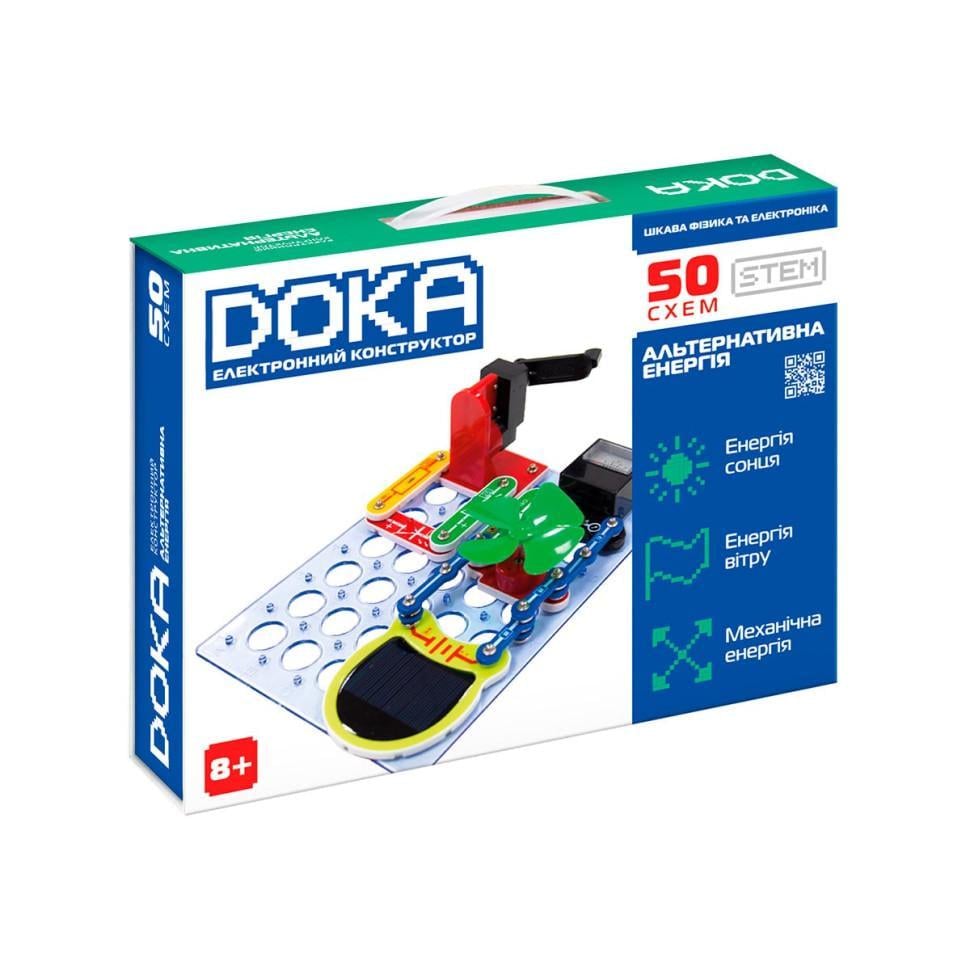Конструктор электронный DOKA D70711 Альтернативная энергия 50 схем (52857)