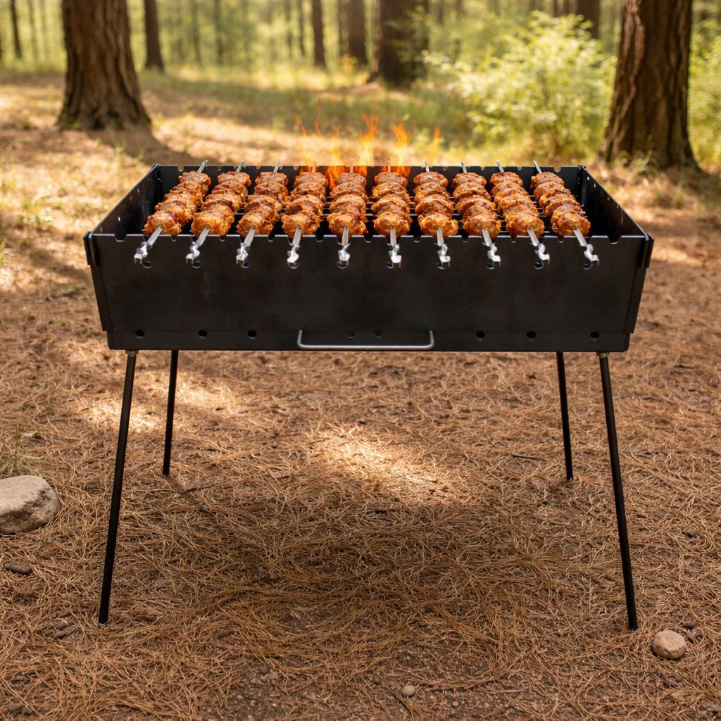 Мангал-валіза Jooki Пегас на 10 шампурів 3 мм (10091)