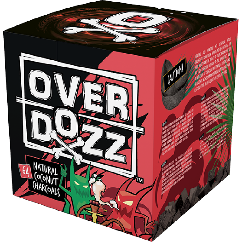 Уголь для кальянов Over Dozz С26 64 шт. 1 кг (8765)