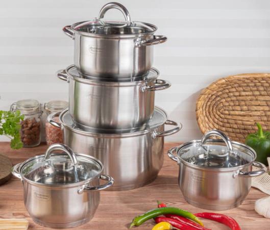 Набор кастрюль Edenberg EB-4004 10 пр. Набор кастрюль Edenberg EB-4004 10 пр.