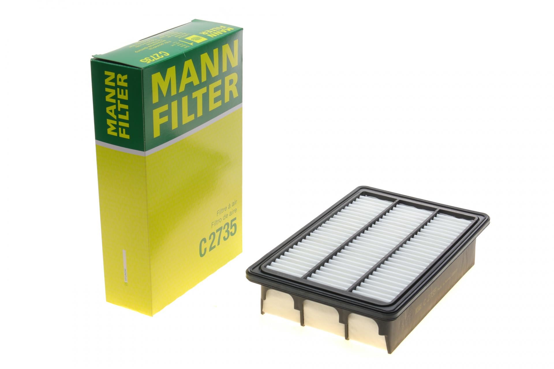 Фільтр повітряний Mann-Filter для Hyundai Santa Fe 2,2CRDi/2,7 V6 06-09 (C 2735)
