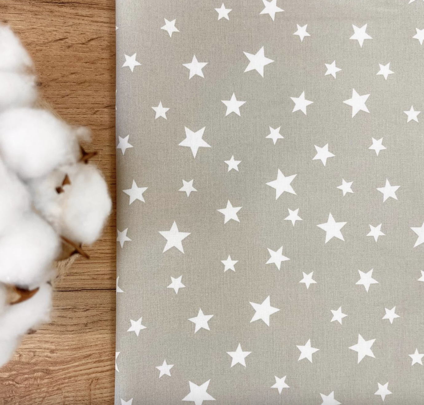 Пеленка для новорожденных непромокаемая 50х80 см звезды Бежевый Пеленка для новорожденных непромокаемая 50х80 см звезды Бежевый