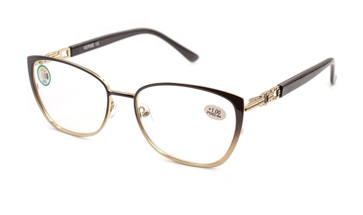 Окуляри для зору в металевій оправі Verse 25006-C2 ФХС Blue Blocker +3,75 (392501328)