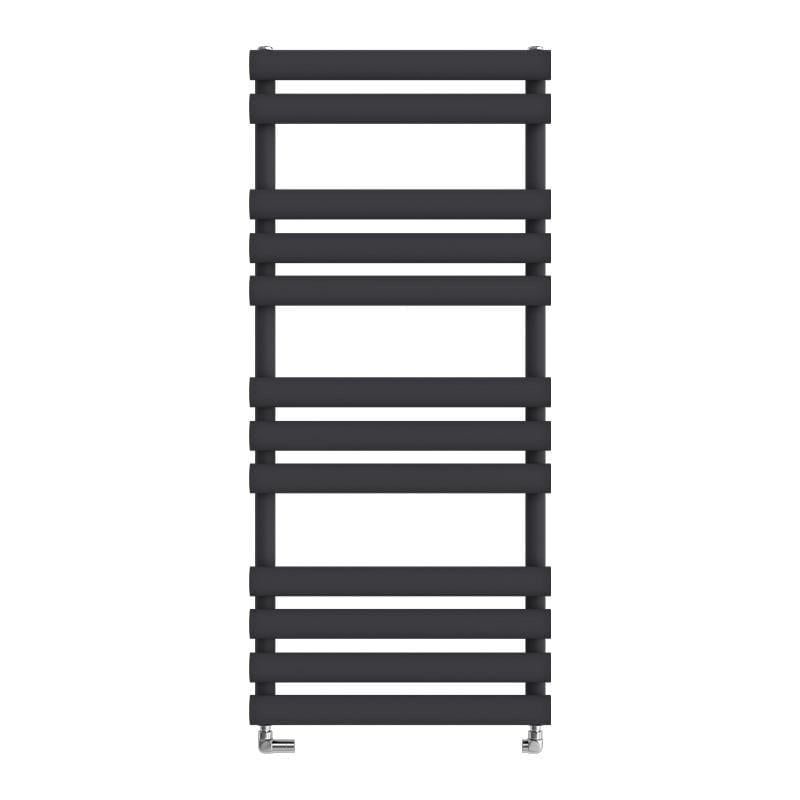 Рушникосушарка дизайнерська водяна Ideale Eliza 11 12 секцій 1130x500 мм Чорний (18524)