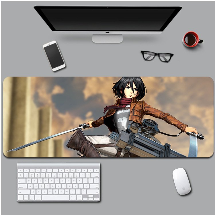 Коврик для мышки с Аниме принтом Attack on Titan 800х300х3 мм (0610)