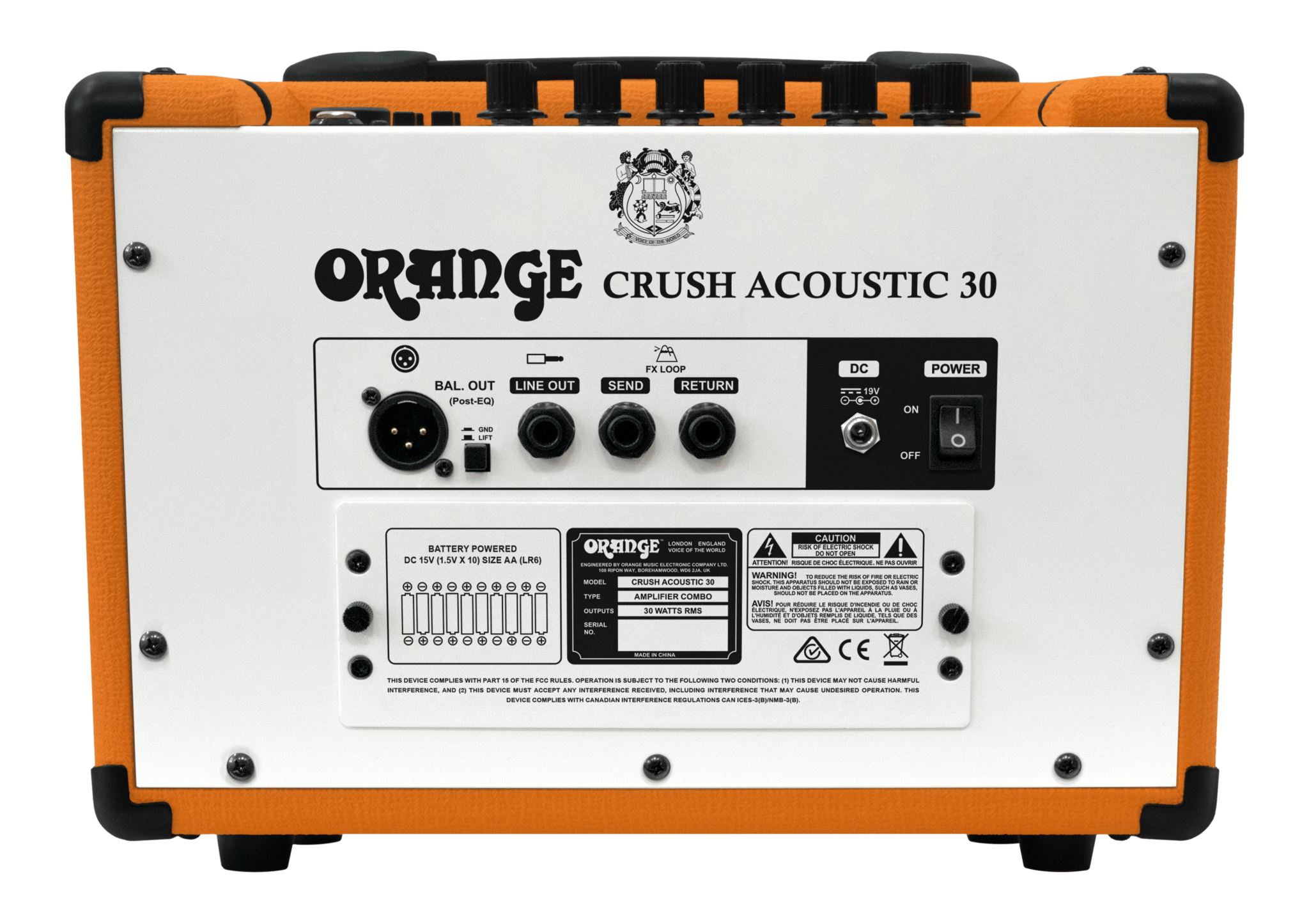 Комбоусилитель для акустической гитары Orange Crush Acoustic 30 (126452) - фото 5