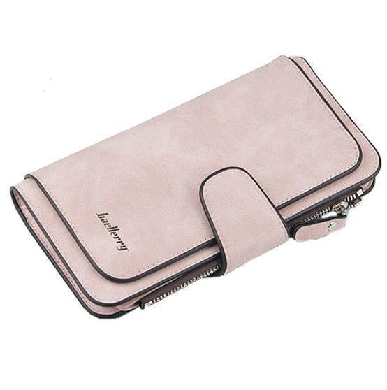 Гаманець жіночий Baellerry 2345 5 відділень під купюри 18,8х10х3 см Рожевий
