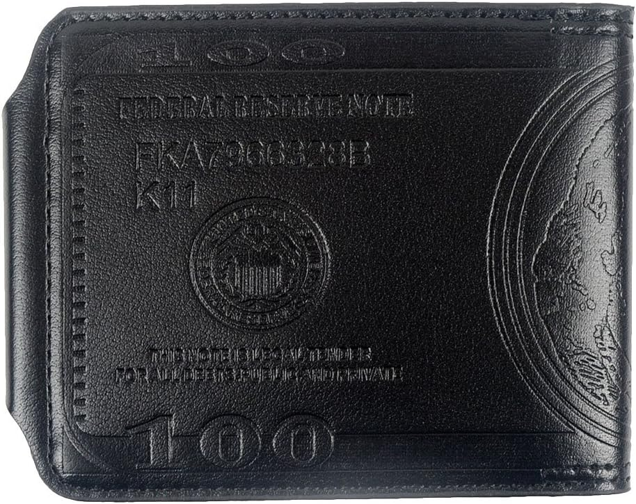 Кошелек 100 Dollars с металлической застежкой Черный (13687929) - фото 3