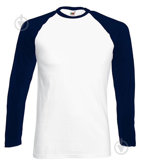 Лонгслів Fruit of the Loom Long sleeve baseball 3XL Темно-синій (0610280WE3XL)