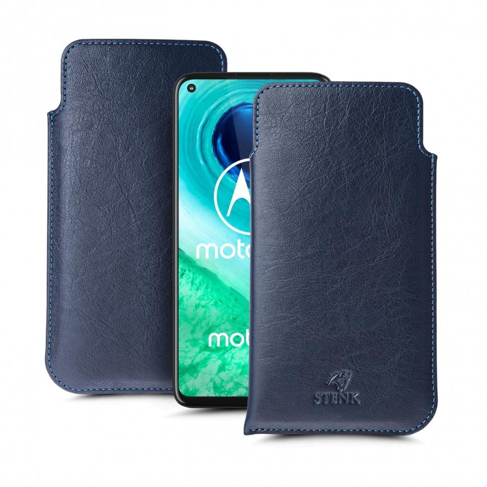 Футляр Stenk Elegance для Motorola Moto G8 Синий (66257)