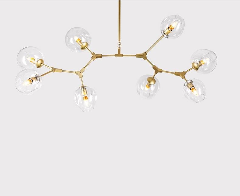 Люстра Glass 8P Gold/Clear (9317626)