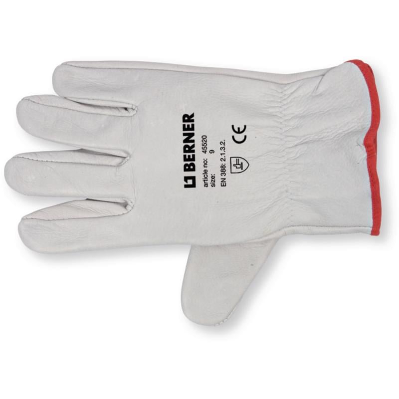 Рукавички захисні шкіряні Berner р. 8 (52861)