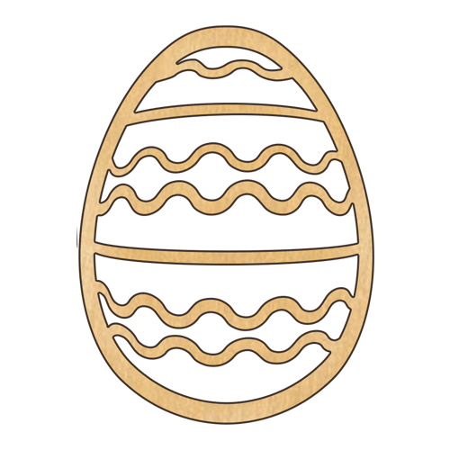 Заготовка из фанеры №237 Пасхальное яйцо-54 (6196)