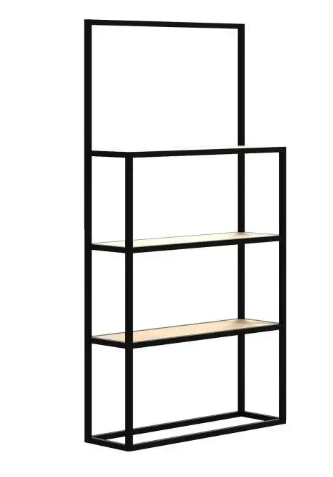 Стеллаж Loft NS-1708 с полками для работы и кабинета Черный (3075774100)