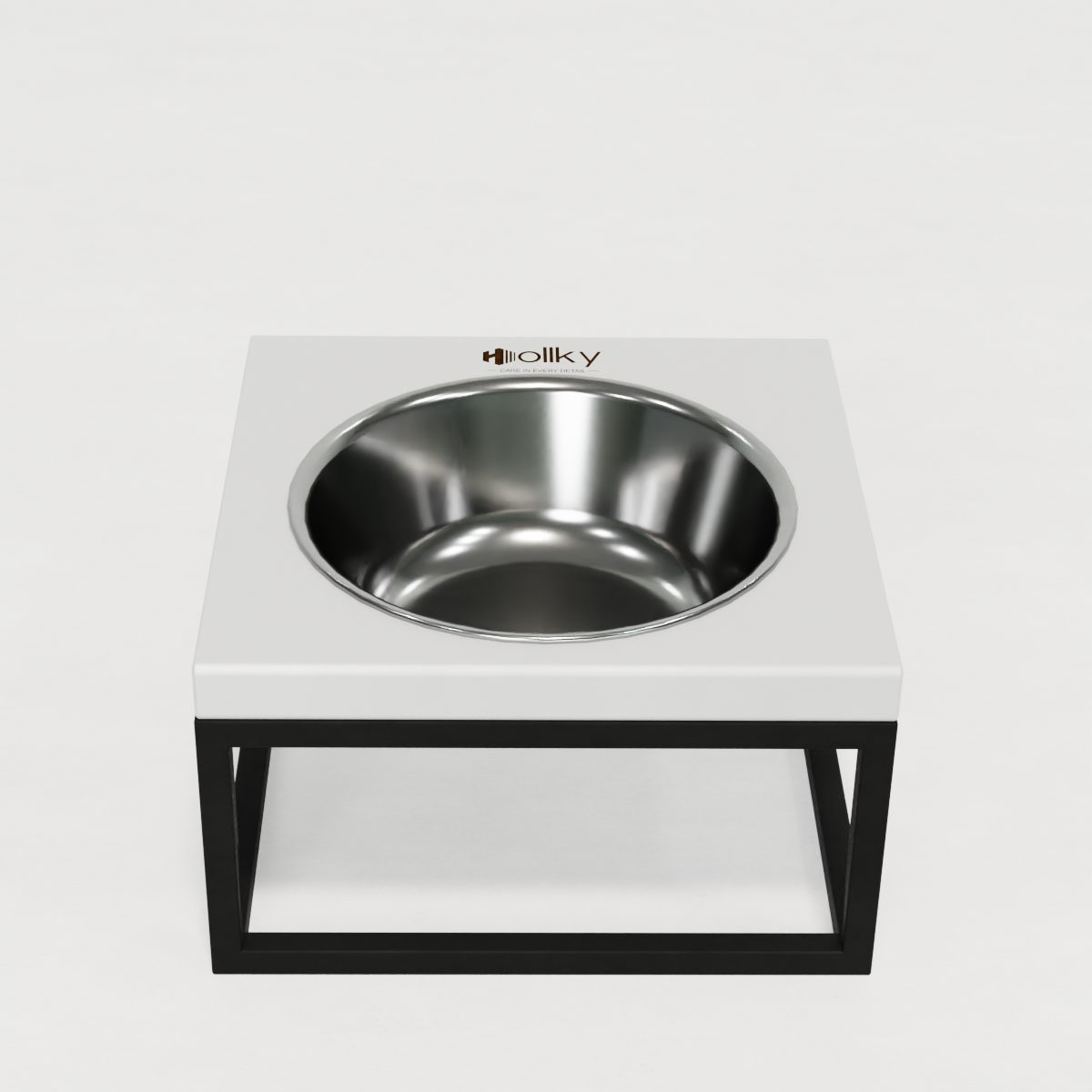 Миска на подставке для кошек и средних собак Hollky Base Solo M 0,8 л (M-212110-GRWH) - фото 3 Миска на подставке для кошек и средних собак Hollky Base Solo M 0,8 л (M-212110-GRWH) - фото 3