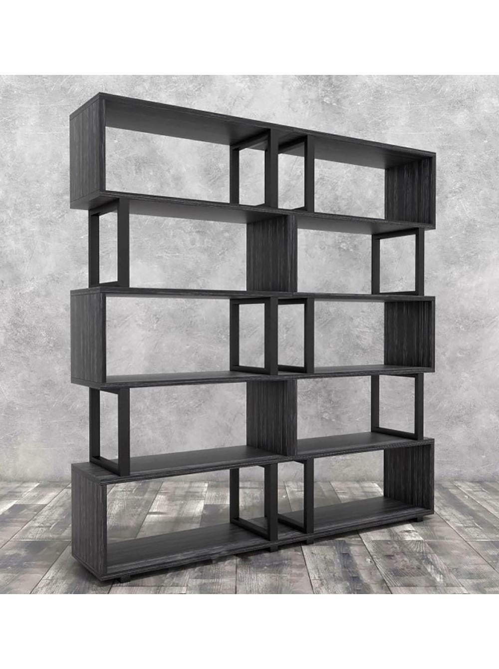 Стеллаж MSM Айсберг 180х190-4 Черный/Графит (92892) Стеллаж MSM Айсберг 180х190-4 Черный/Графит (92892)