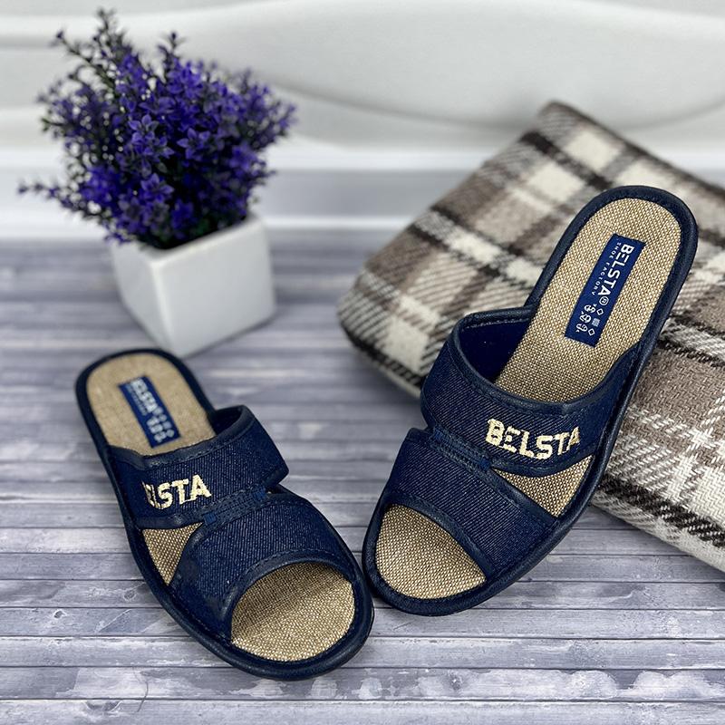 Домашні тапочки жіночі БЕЛСТА Е-00924 23,5 см p. 37 Джинсовий (20810065)